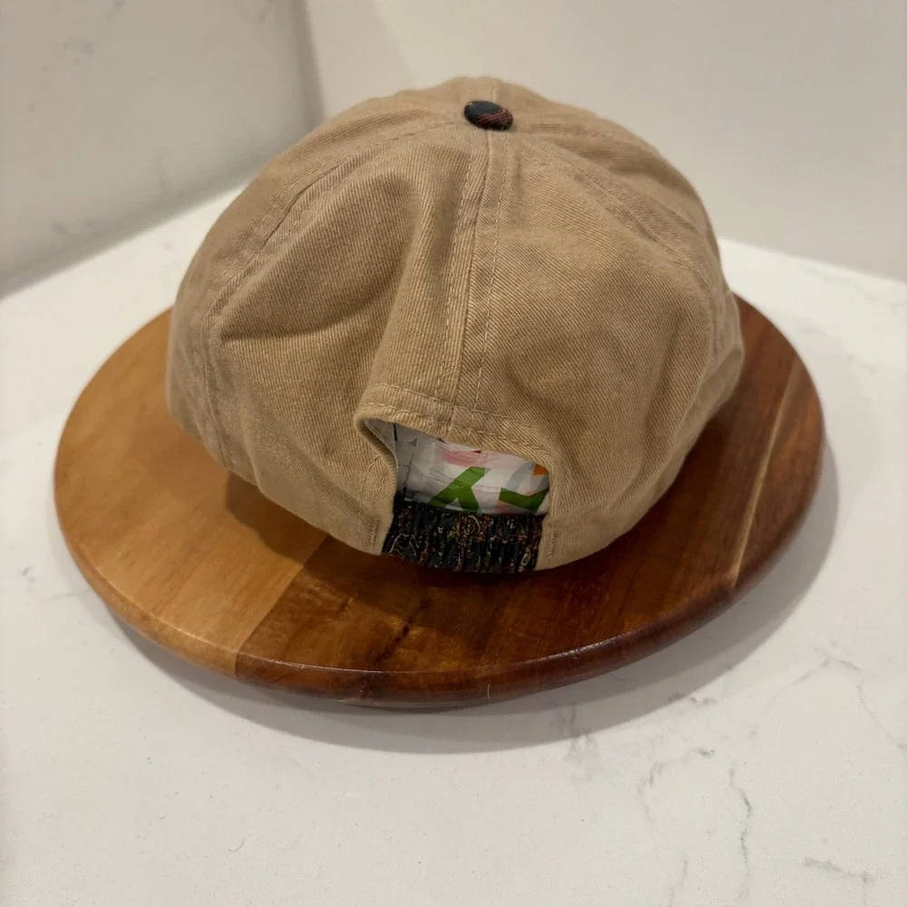 Vintage Penn State Hat Mens OSFA Tan Paisley Brim College Football VTG 90s